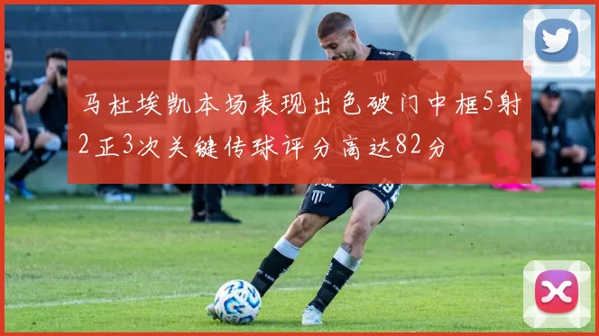 马杜埃凯本场表现出色破门中框5射2正3次关键传球评分高达82分
